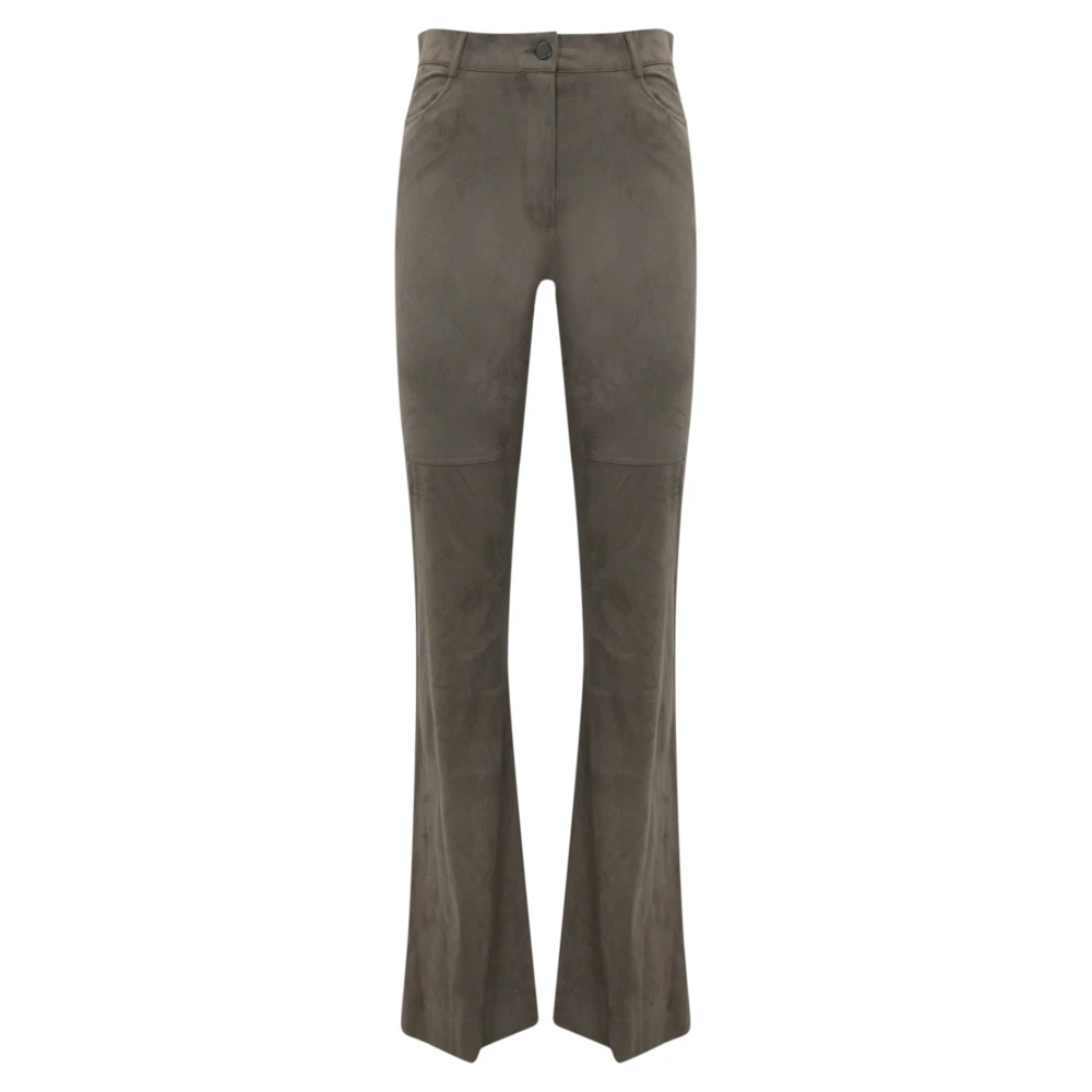 D.Exterior Eco Suède Slim Fit Broek Green Dames