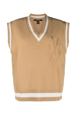 Beige Ull Nylon Väst