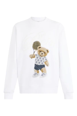 Rundhalsad Sweatshirt Teddy Tennis