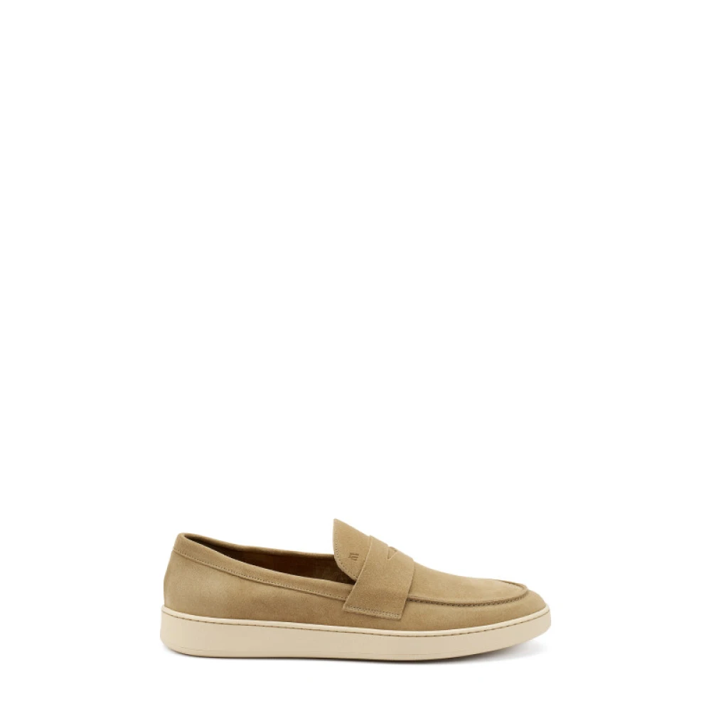 Frau Beige Softy Moccasin - Male - Loafers - 8 Uk - Shoes