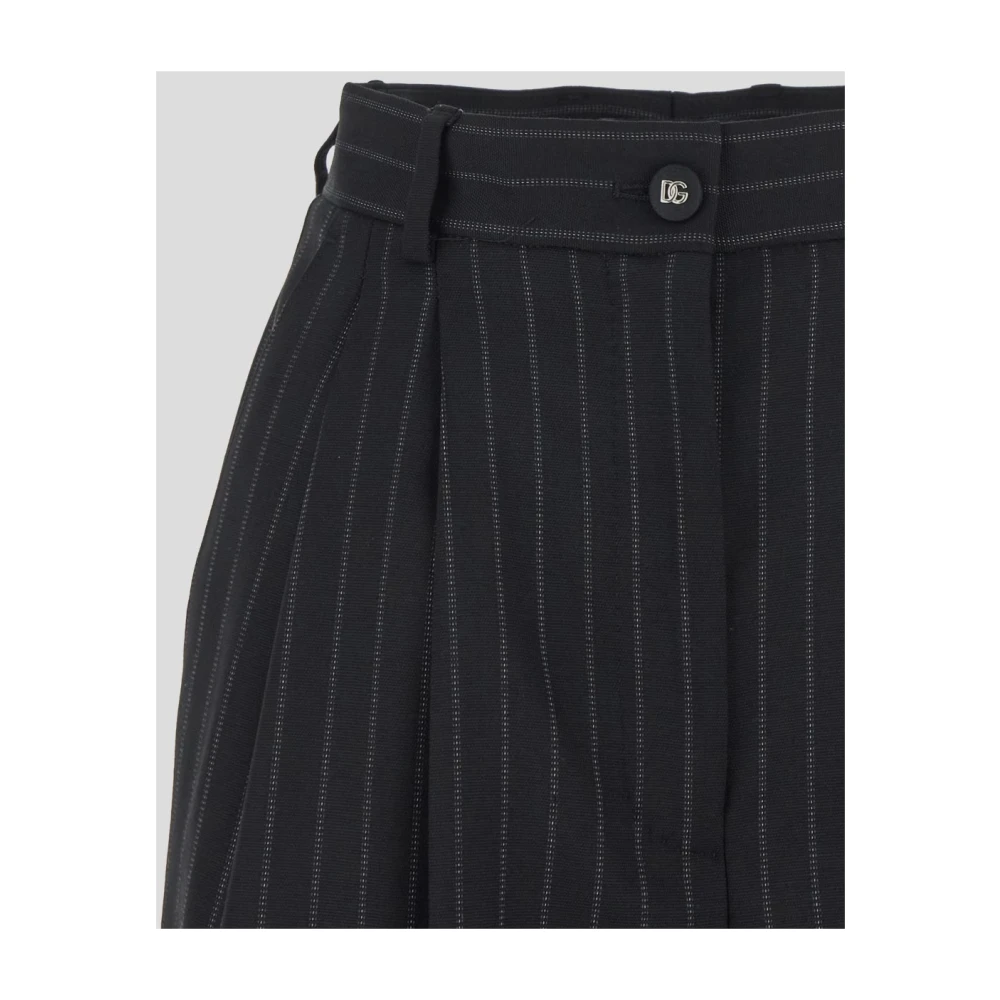 Dolce & Gabbana Luxe wollen broek voor dames Black Dames
