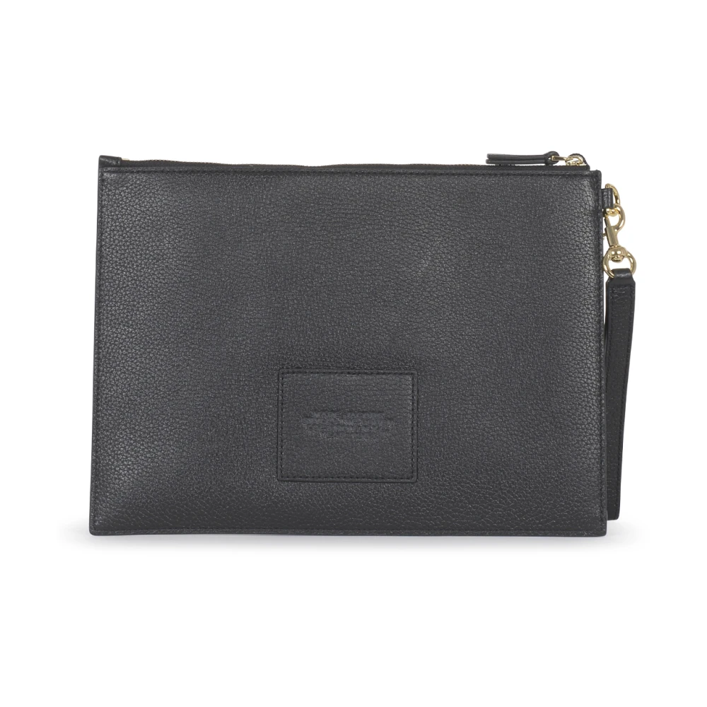 Marc Jacobs Zwarte Portemonnees Grote Pouch Black Dames