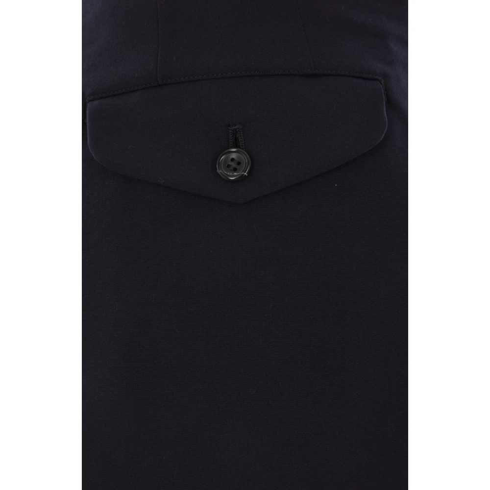 Comme des Garçons Blauwe Geplooide Shorts Blue Dames