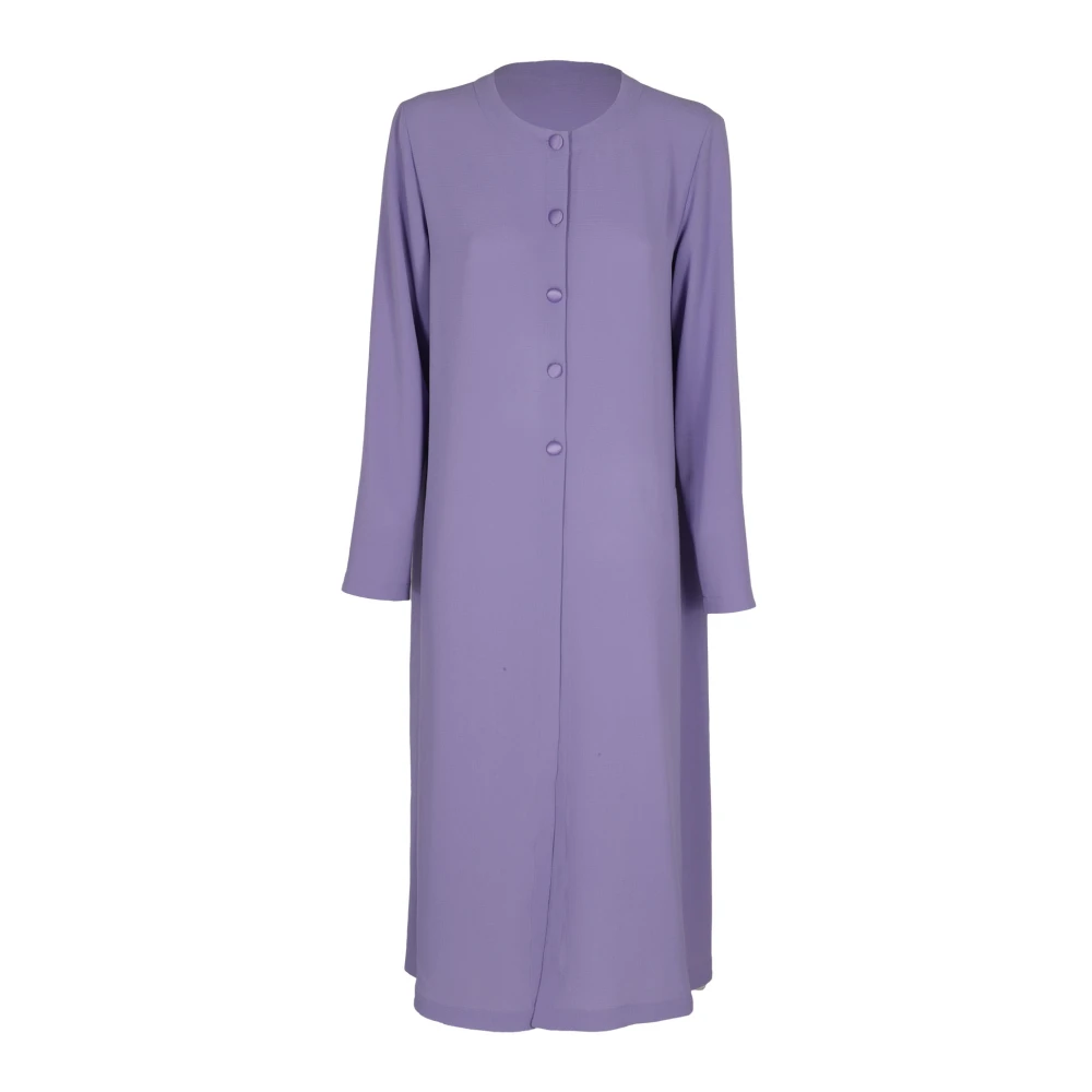 Emporio Armani Stijlvolle Coat voor Mannen Purple Dames