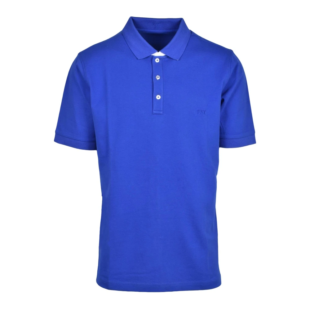 Fay - Tops > Polo Shirts - Blue - Fay - Modalova