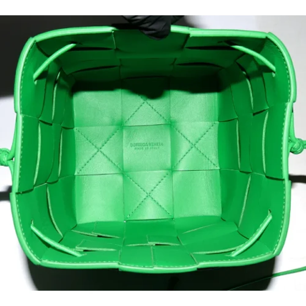 Bottega Veneta Vintage Pre-owned Leather crossbody-bags Green Dames