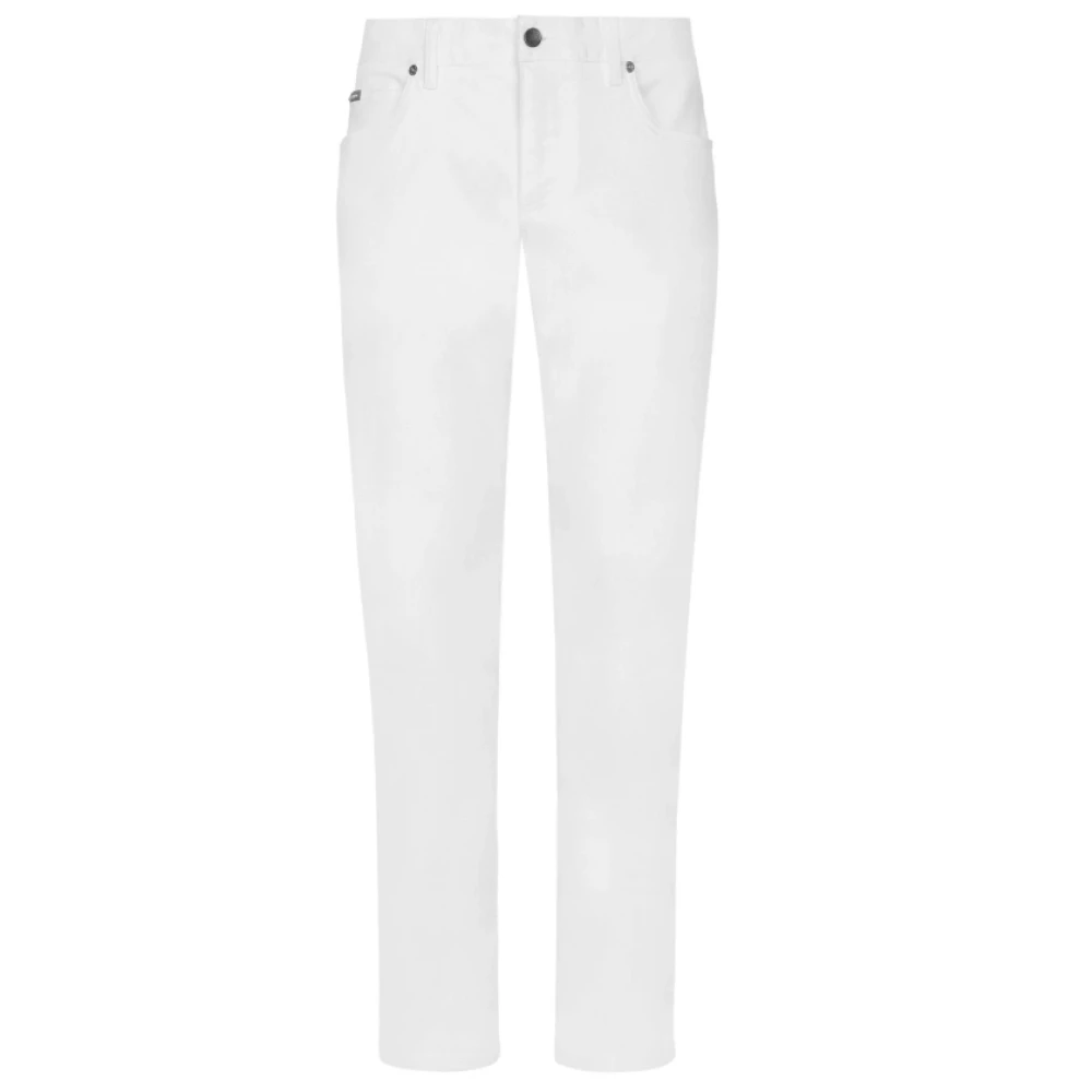 Dolce & Gabbana Straight Trousers White Heren