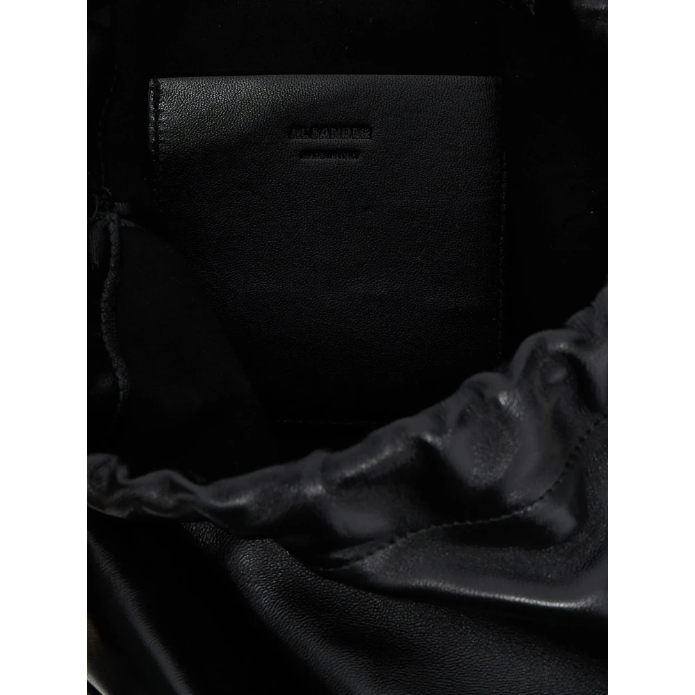 Jil Sander Schoudertas met stijl 001 Black Dames