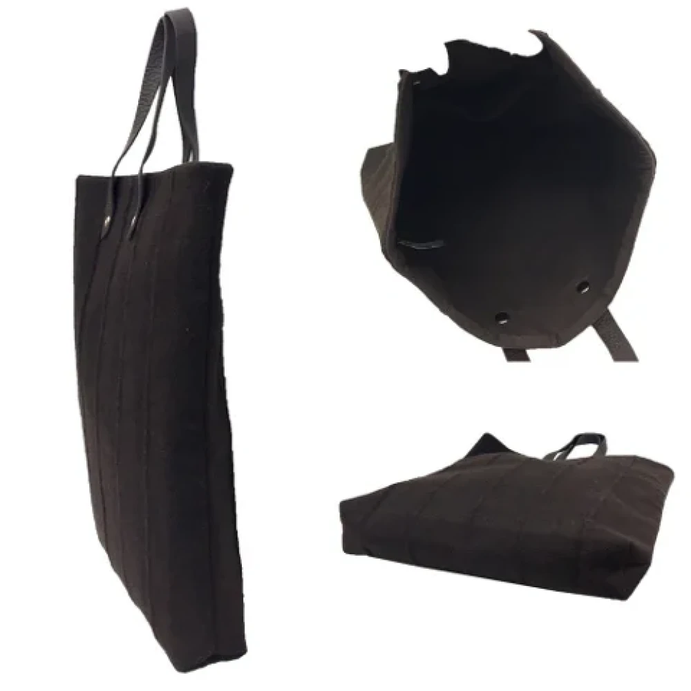 Hermès Vintage Pre-owned Fabric handbags Black Dames