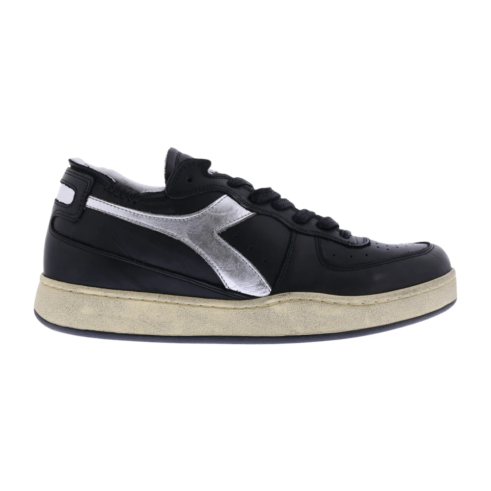 Diadora Basket Row Cut Sneakers Dames Schoenen Zwart
