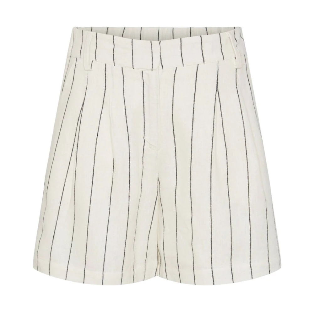 Y.A.S Hoge Taille Korte Shorts White Dames