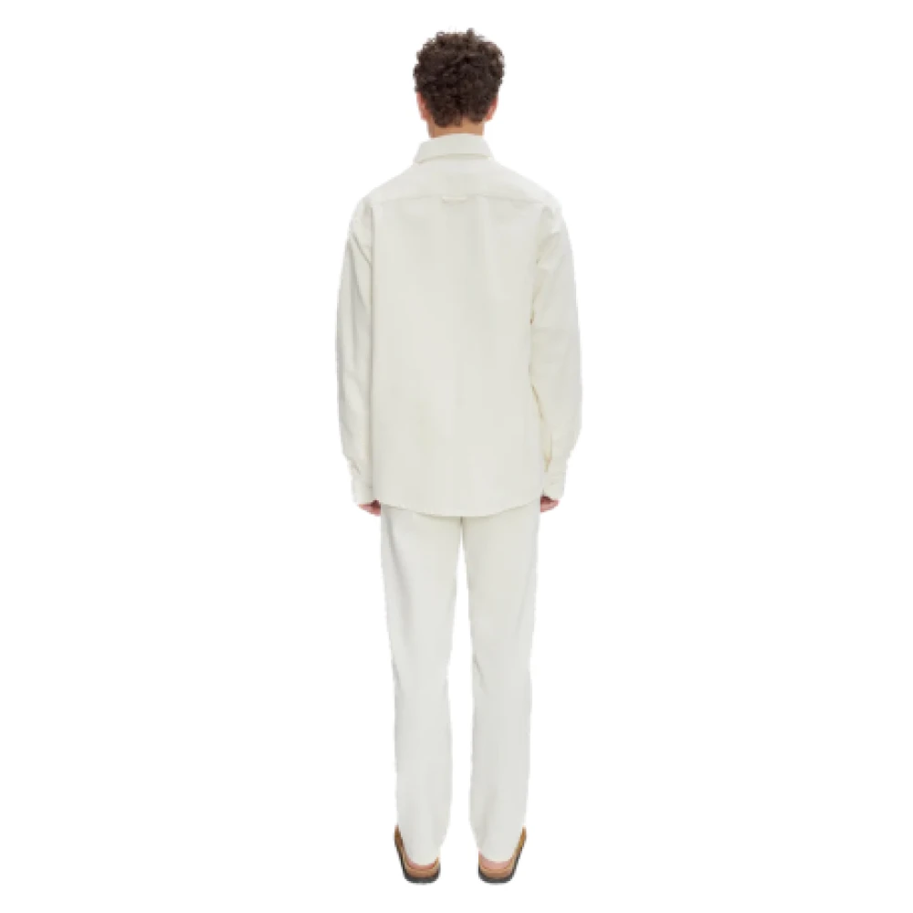 A.p.c. Geborduurde Basile Overshirt Wit White Heren