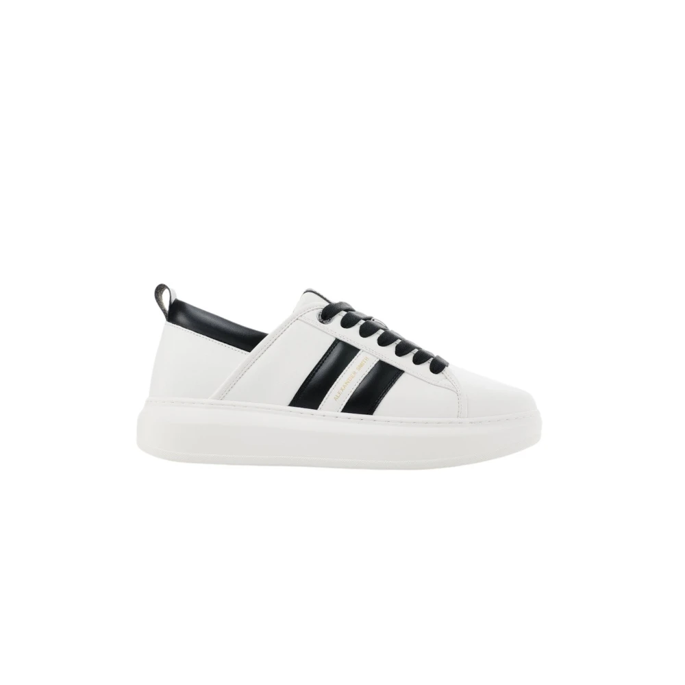 Alexander Smith Wembley Groene Sneakers met Zwarte Details White Heren