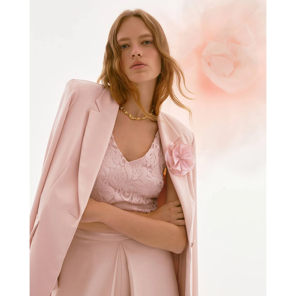 Joseph Ribkoff Elegante Zwarte Blazer Pink Dames