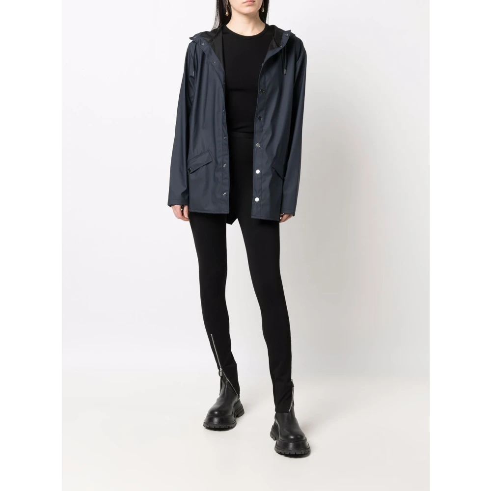 Rains Donkerblauwe Hooded Bomberjack Blue Heren