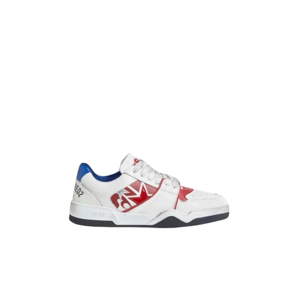 Dsquared2 Vintage Sneakers met sterren details Heren Schoenen Veelkleurig Multicolor