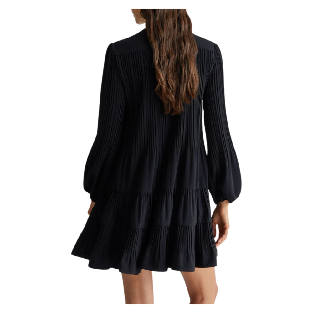Liu Jo Plisségé Zipjurk Black Dames
