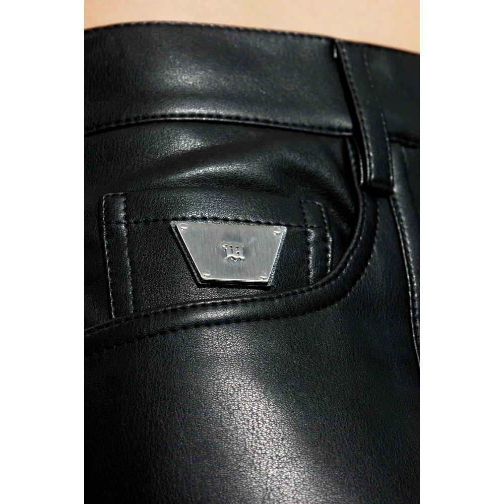 Misbhv Vegan leren broek Black Heren