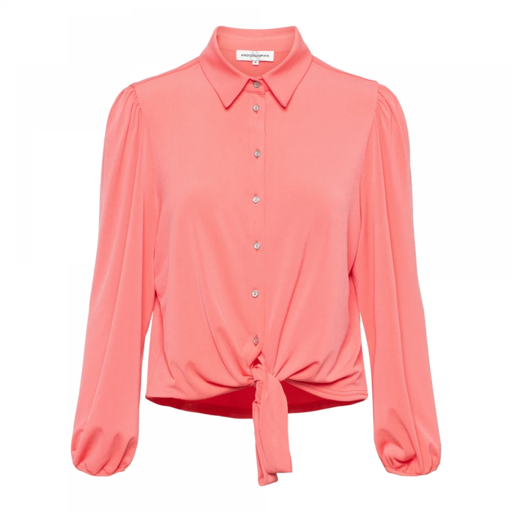 &Co Woman Flamingo Blouse Pink Dames