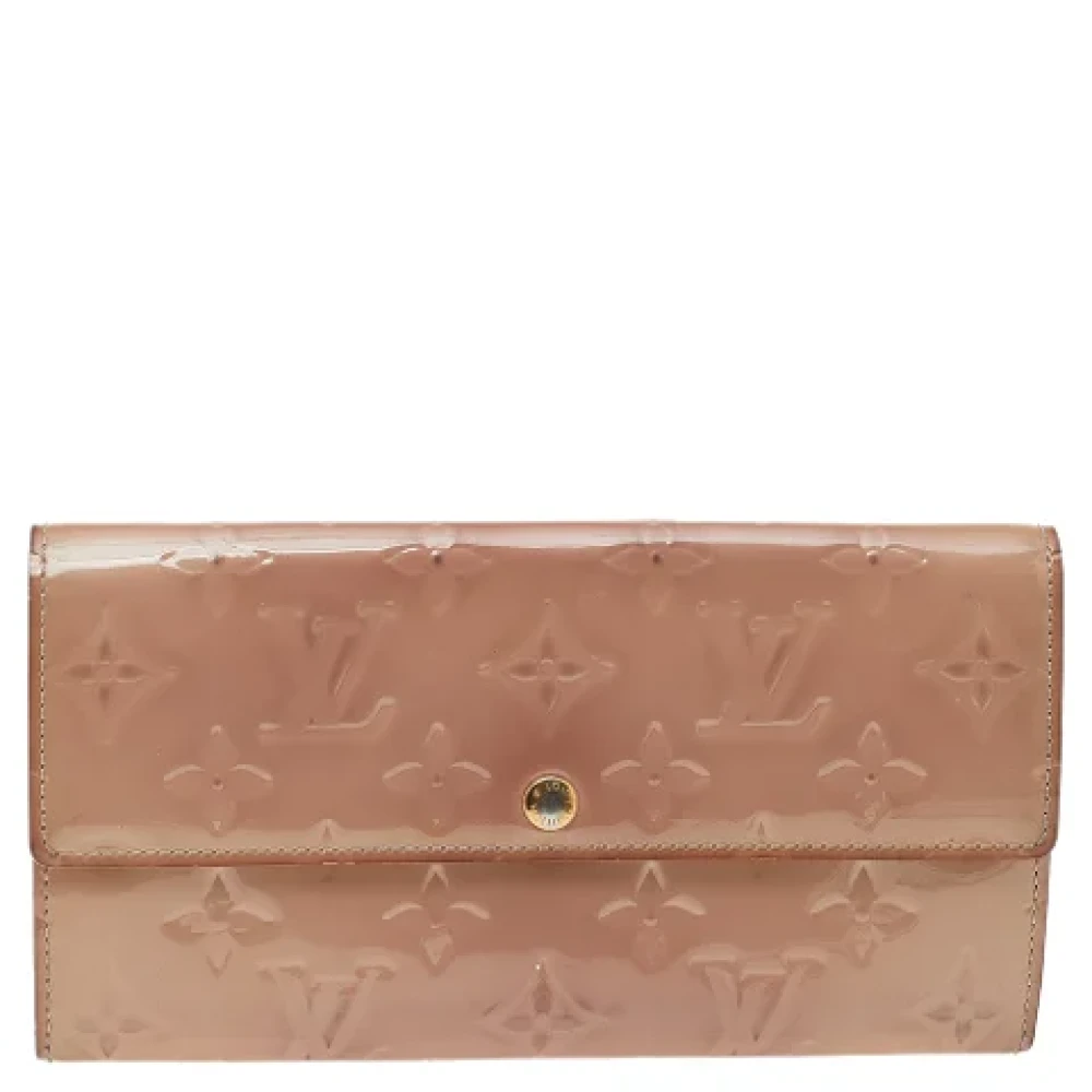 Louis Vuitton Vintage Pre-owned Leather wallets Beige Dames