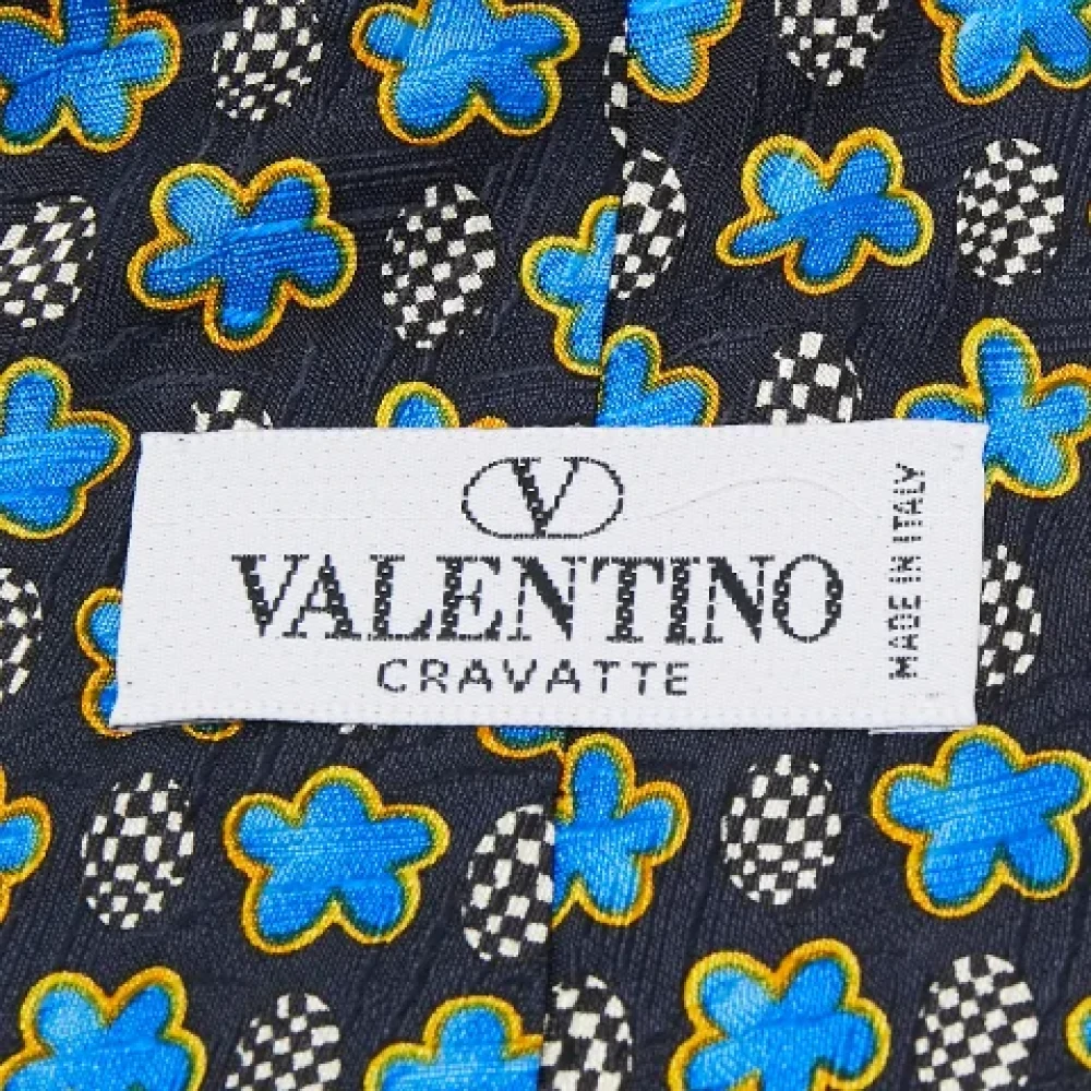 Valentino Vintage Pre-owned Silk home-office Black Heren