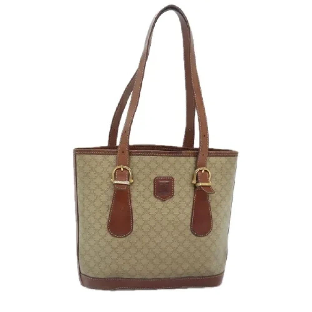 Celine Vintage Pre-owned Canvas totes Beige Dames