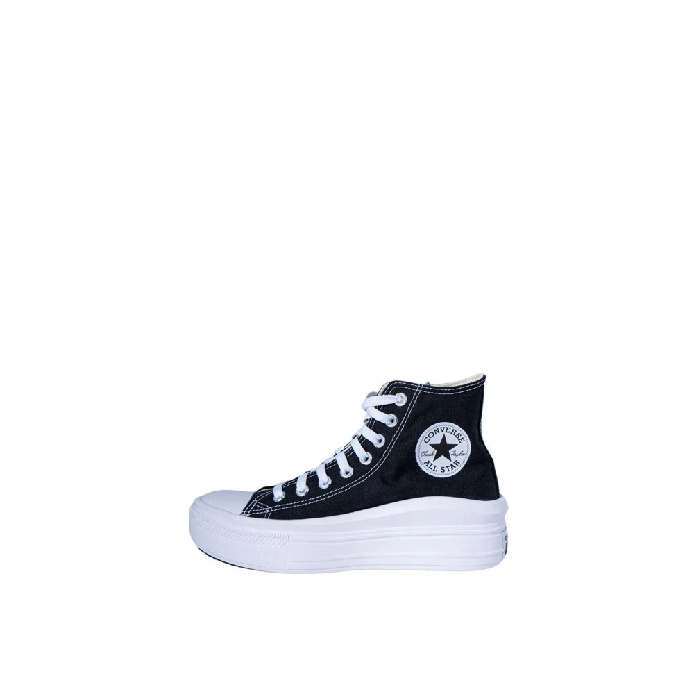 Converse Women's Black Platform Cotton Trainers - Sneakers - 6 Uk - Shoes