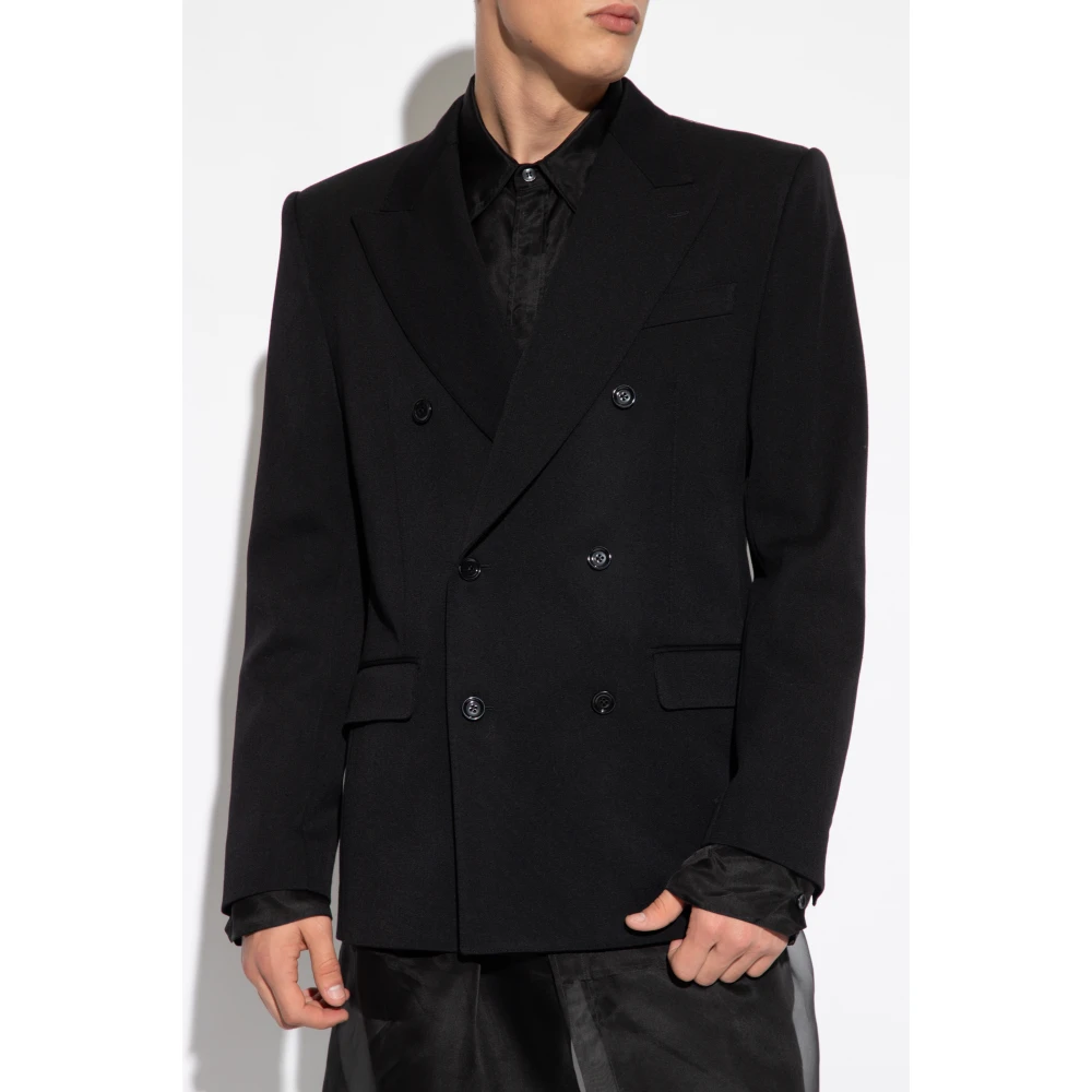 Dolce & Gabbana Wollen blazer Black Heren