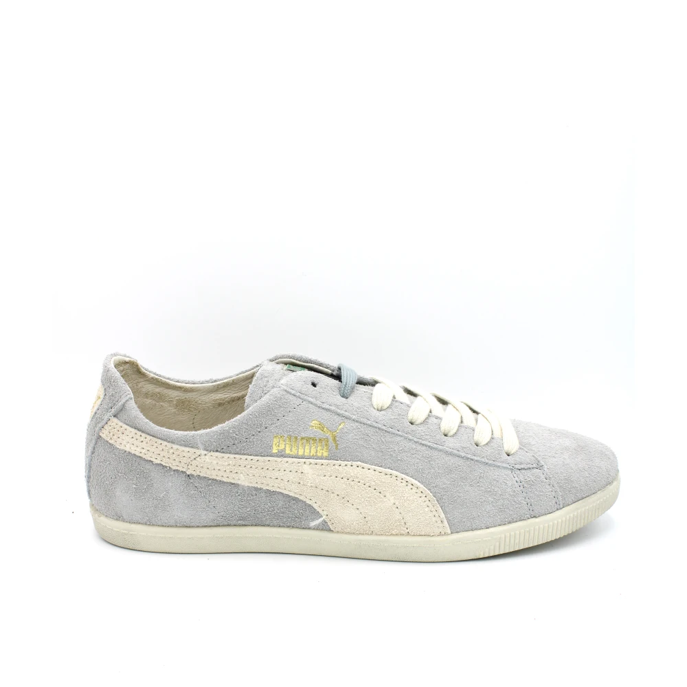 Puma Suède Veters Rubberen Zool Sneakers Heren Schoenen Grijs