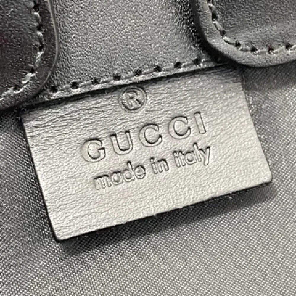 Gucci Vintage Pre-owned Leather pouches Black Dames