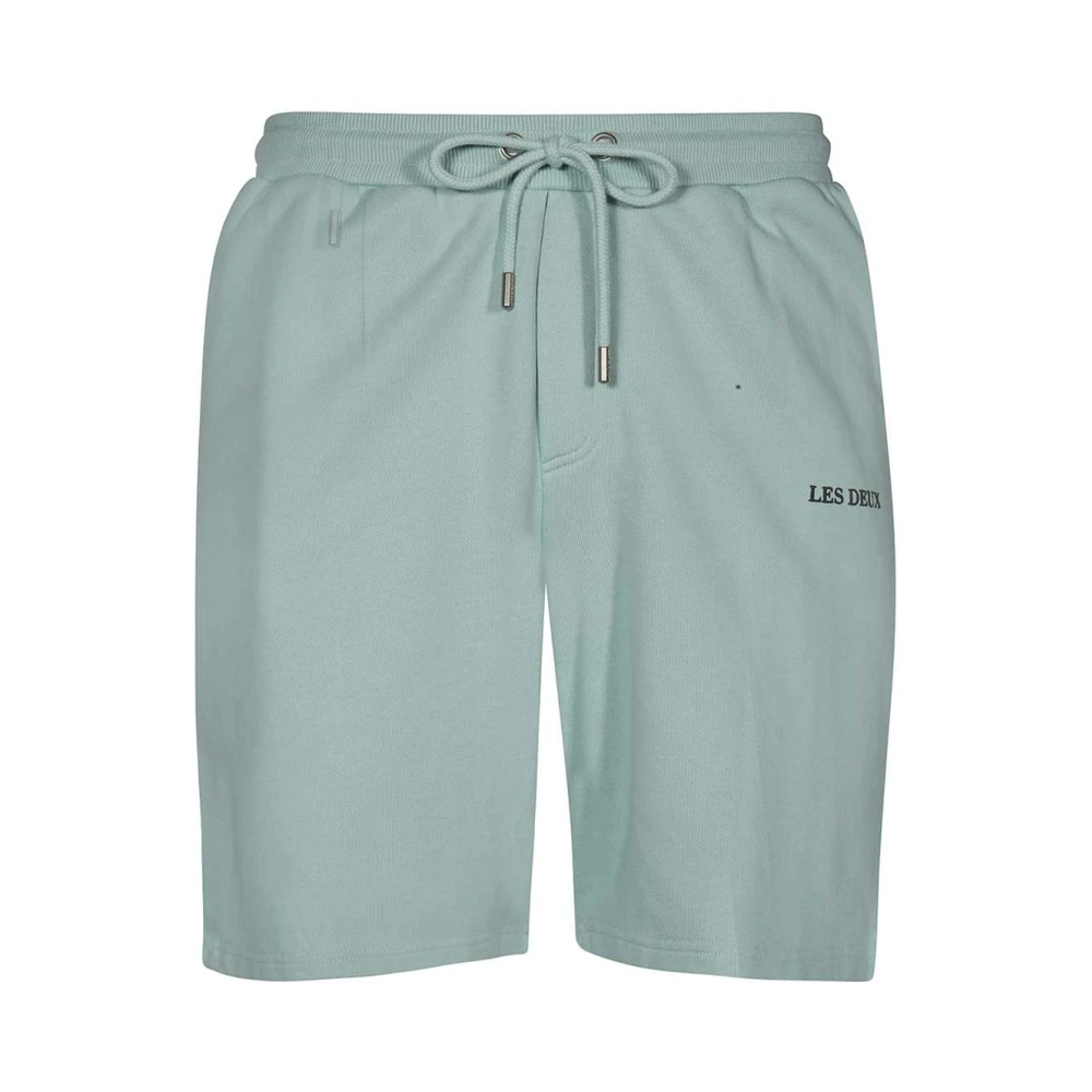 Les Deux Katoenen Bermuda Shorts met zijzakken Blue Heren