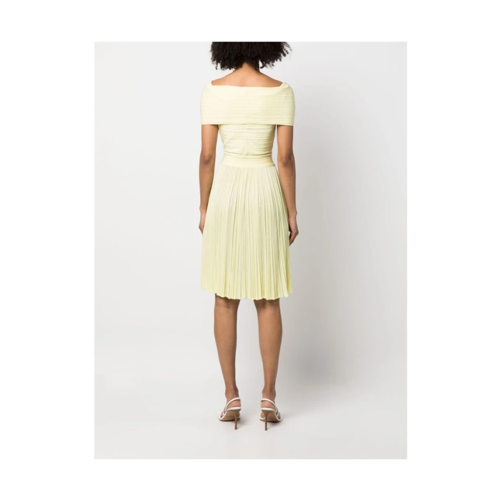 Antonino Valenti Jurk met Twist-Detail en Uitlopende Rok Yellow Dames