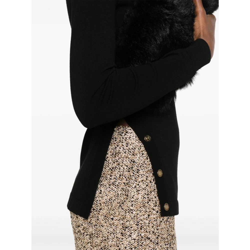 Elisabetta Franchi Nero Sweater Aw24 Damesmode Black Dames