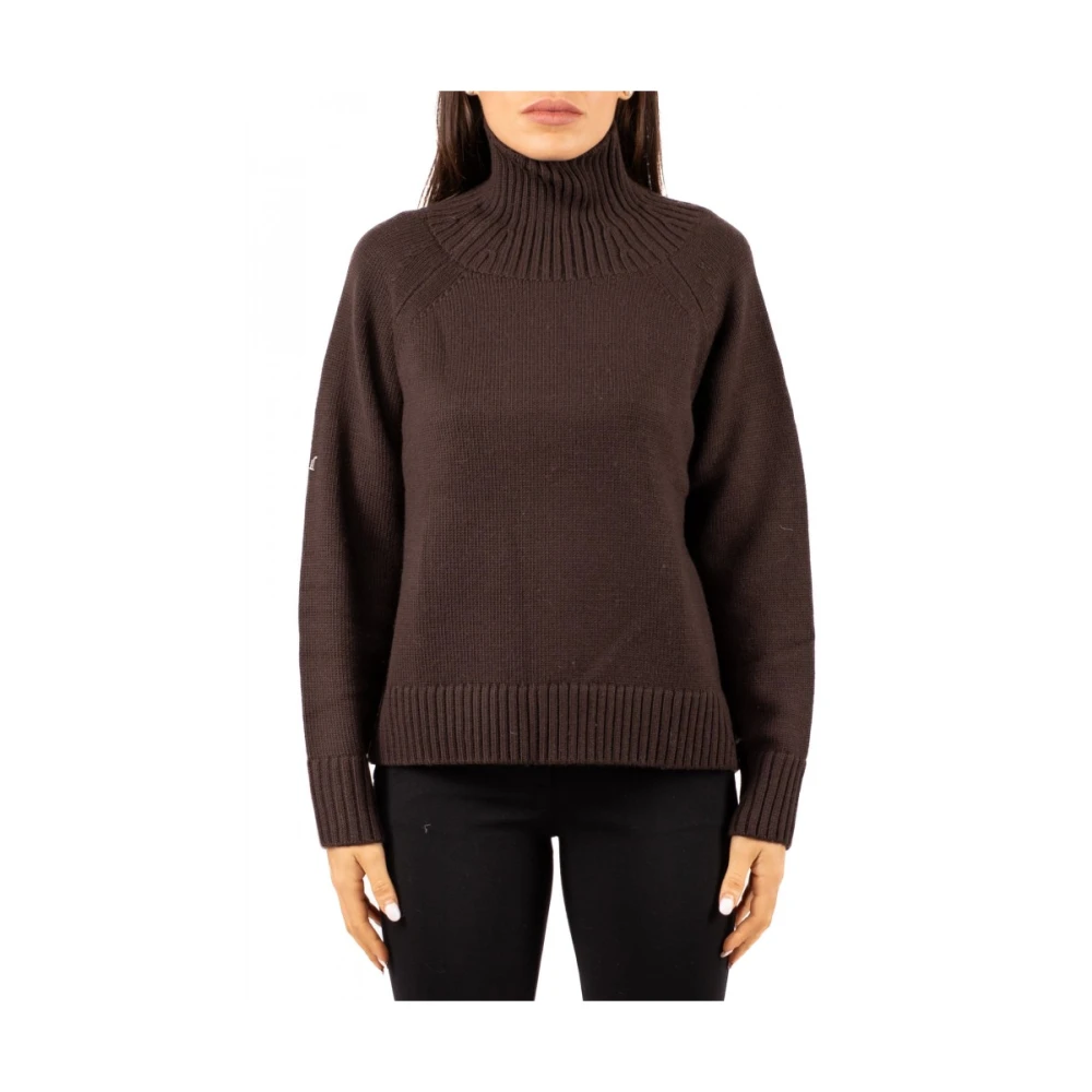 Michael Kors Women's Brown Wool Turtleneck Jumper - Turtlenecks - Xs - Knitwear