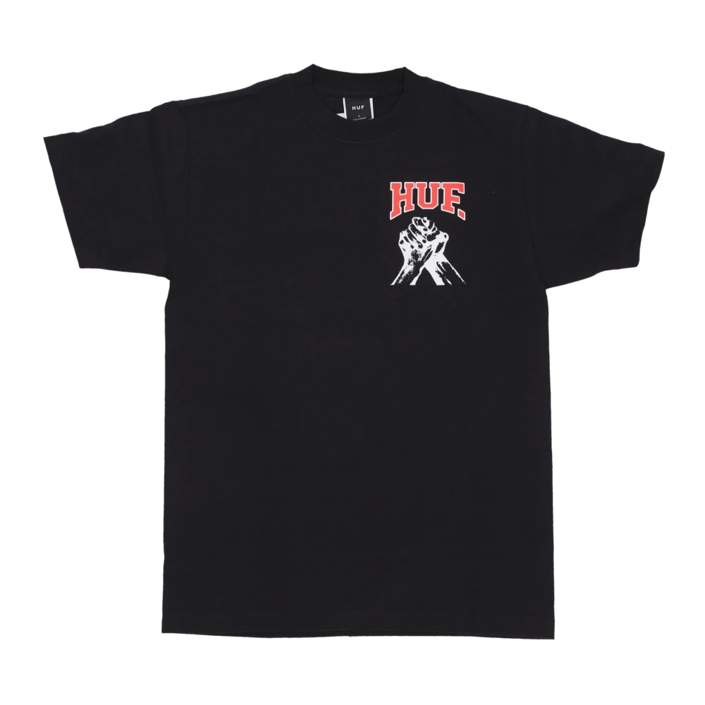 HUF Zwarte Unity Song Tee Heren T-shirt Black Heren