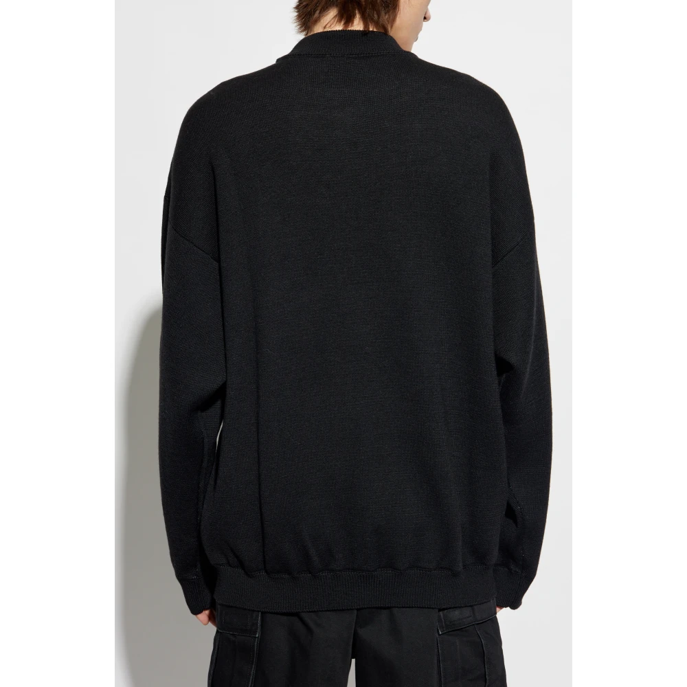 Vetements Trui met logo Black Heren