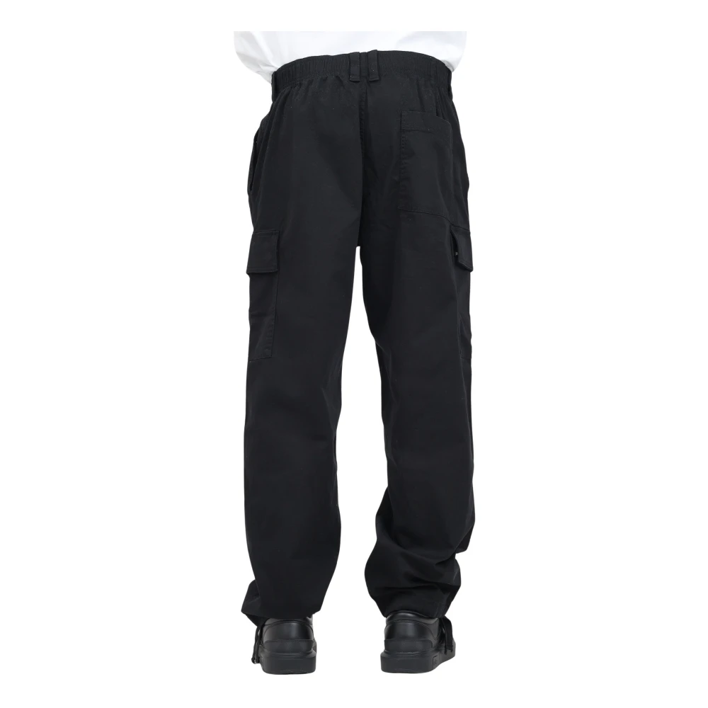 Calvin Klein Jeans Zwarte Casual Twill Broek Regular Fit Black Heren