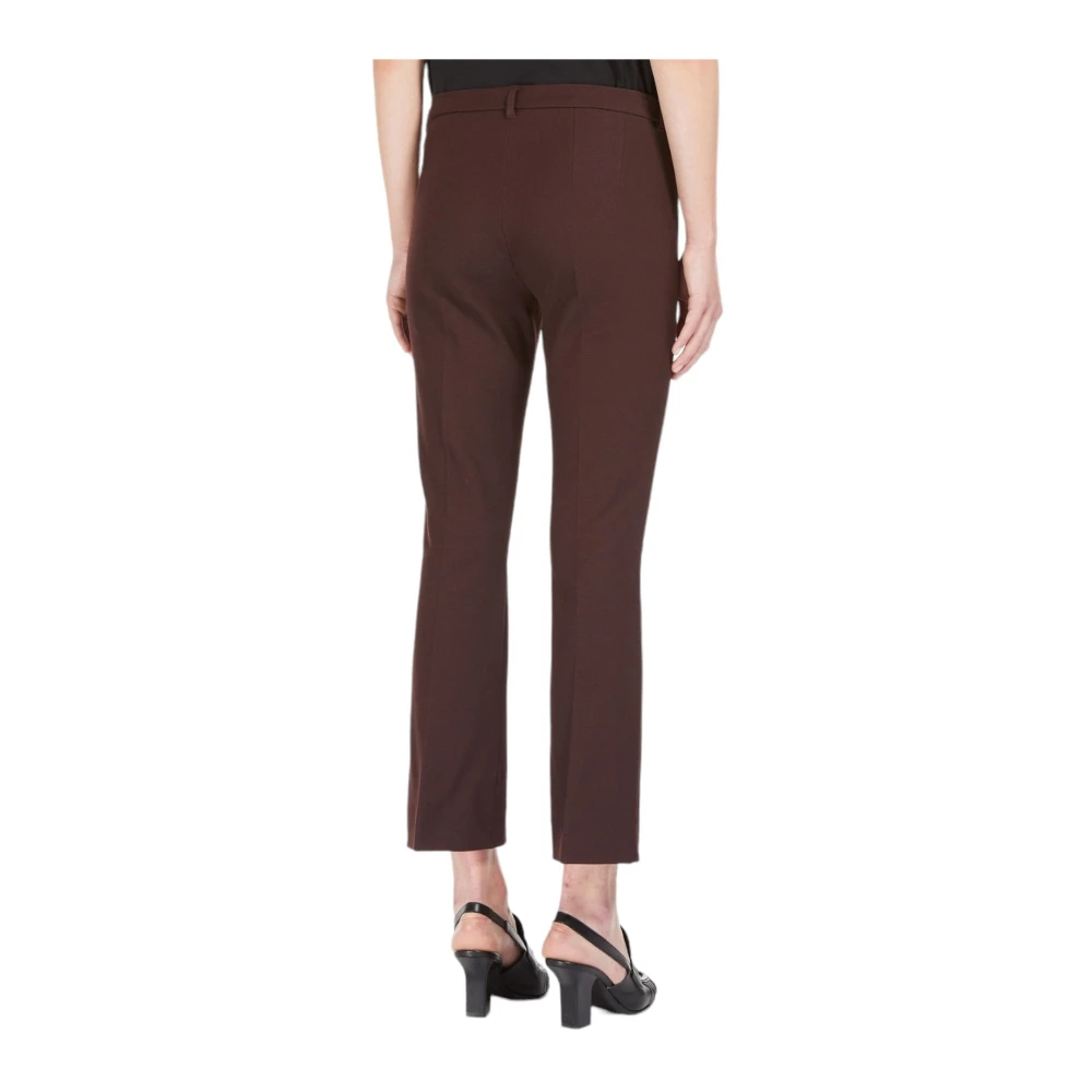 Max Mara Studio Bordeaux Flared Broek Red Dames