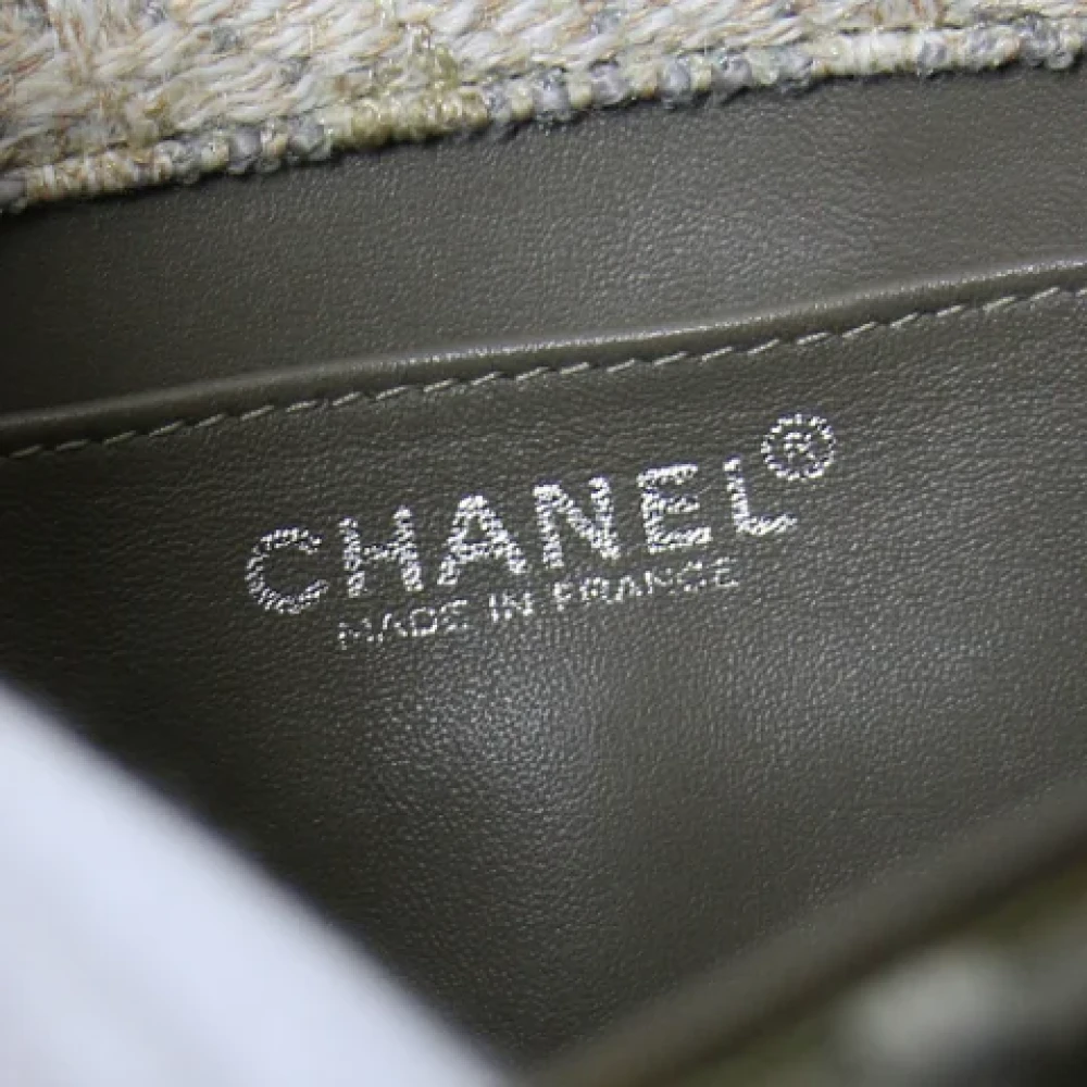 Chanel Vintage Pre-owned Canvas chanel-bags Gray Dames