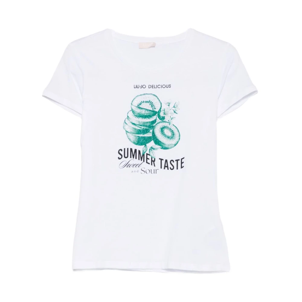 Liu Jo Vit T-Shirt Med Tryck