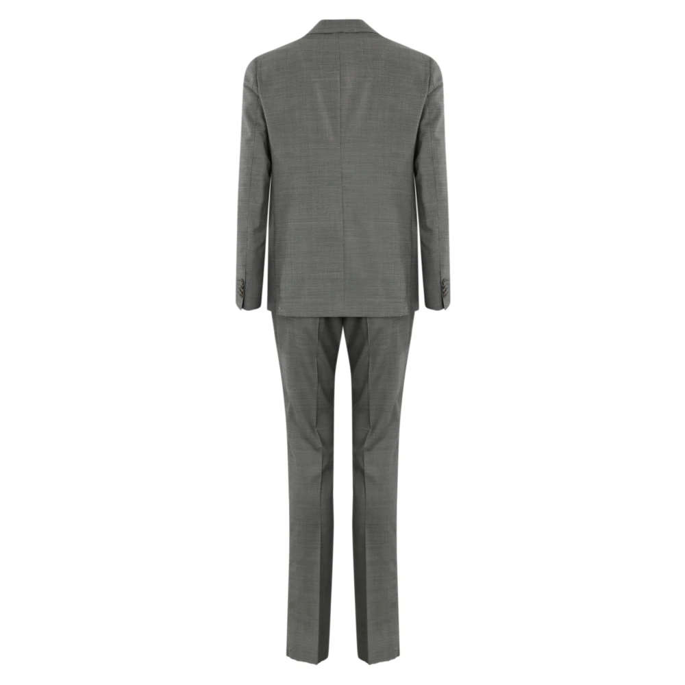 Corneliani Grijze Wollen Pak Jas en Broek Gray Heren