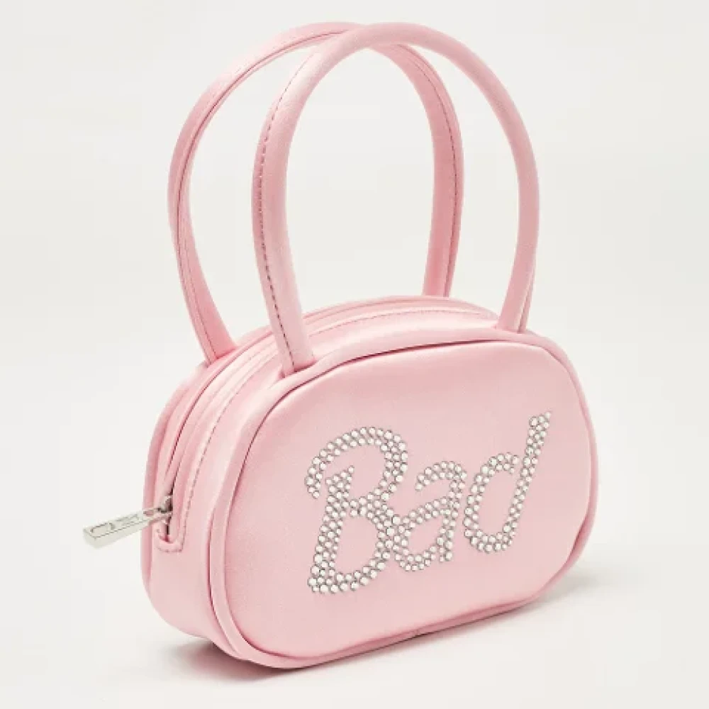 Amina Muaddi Pre-owned Satin handbags Pink Dames