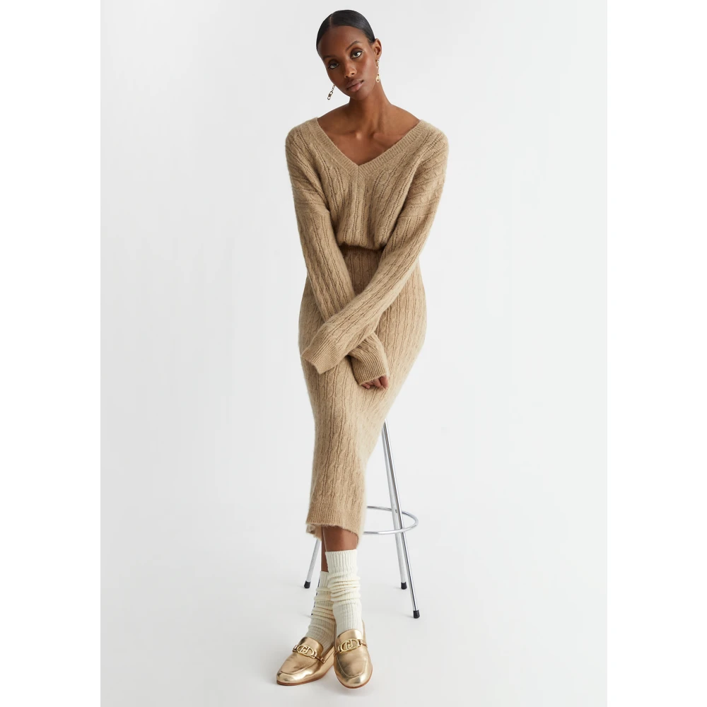 Liu Jo Alpaca Blend Rok Beige Dames