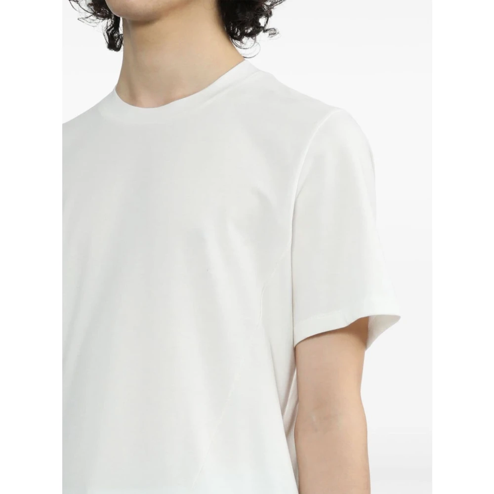 Post Archive Faction Asymmetrische Tee met Streamlines White Heren