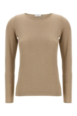 Sparkling Cashmere-Silk Sweater