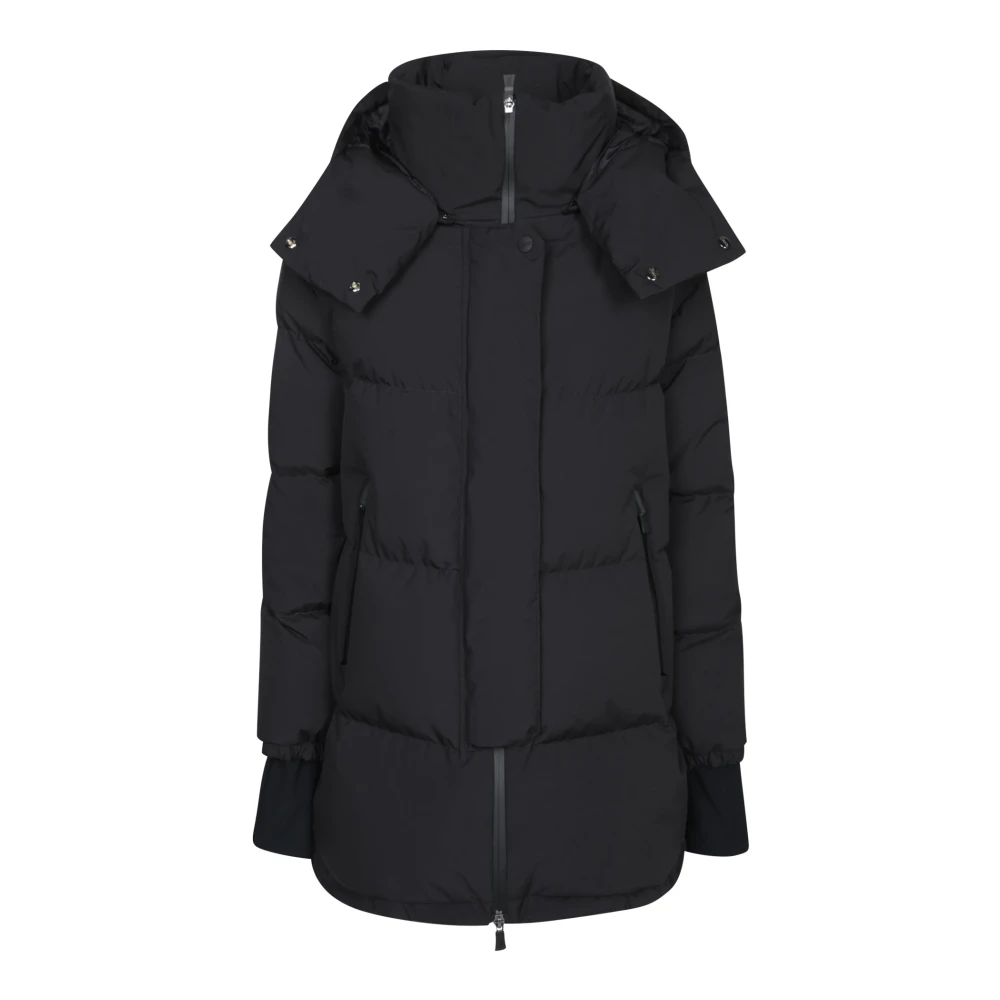 Herno Vrouw Zwart Jassen Dames, M, Leer, Pro-Meteo Down Jacket