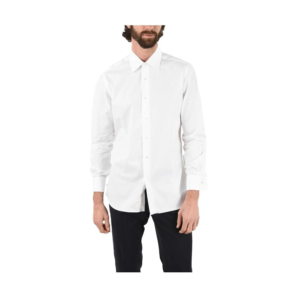 Aquascutum Elegant wit katoenblend overhemd White Heren