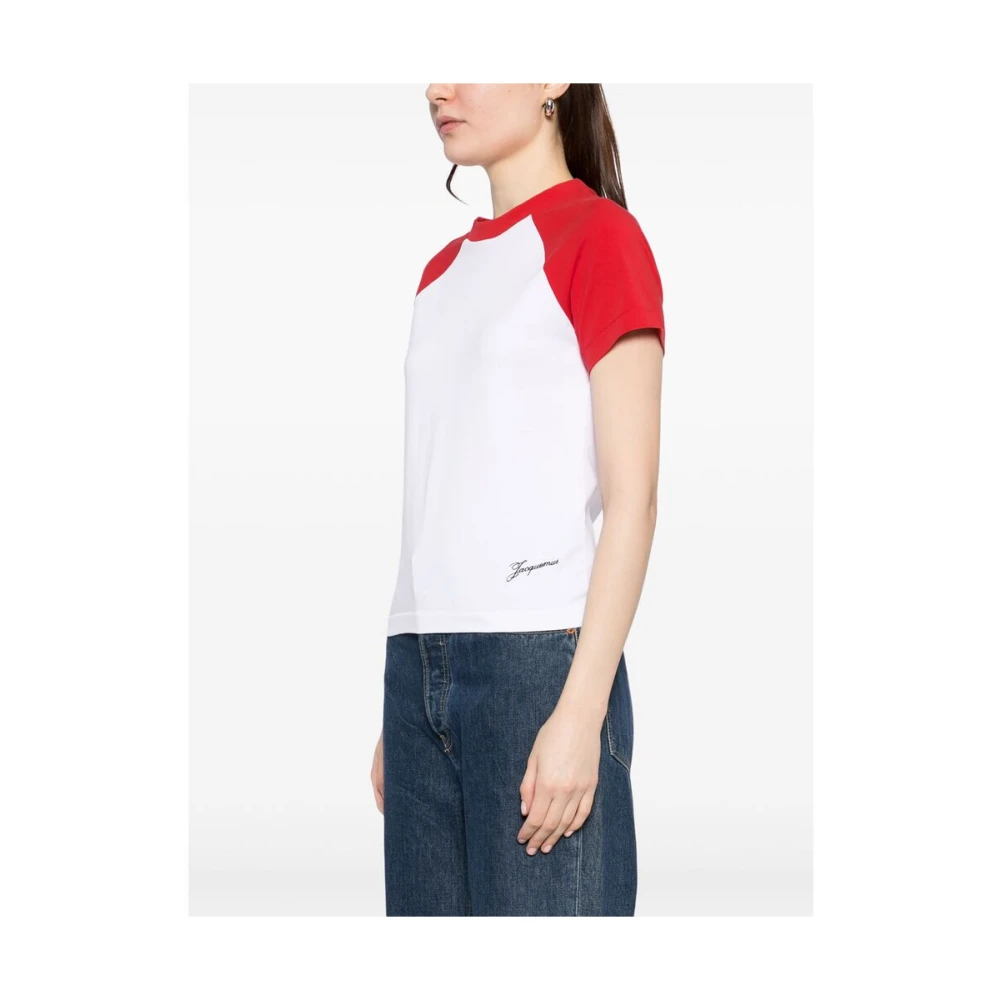 Jacquemus Wit T-shirt met korte mouwen White Dames