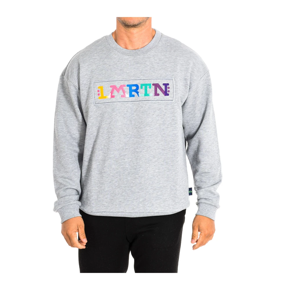 La Martina Men's Gray Sweatshirts, 2XL, Round Neck Sweatshirt