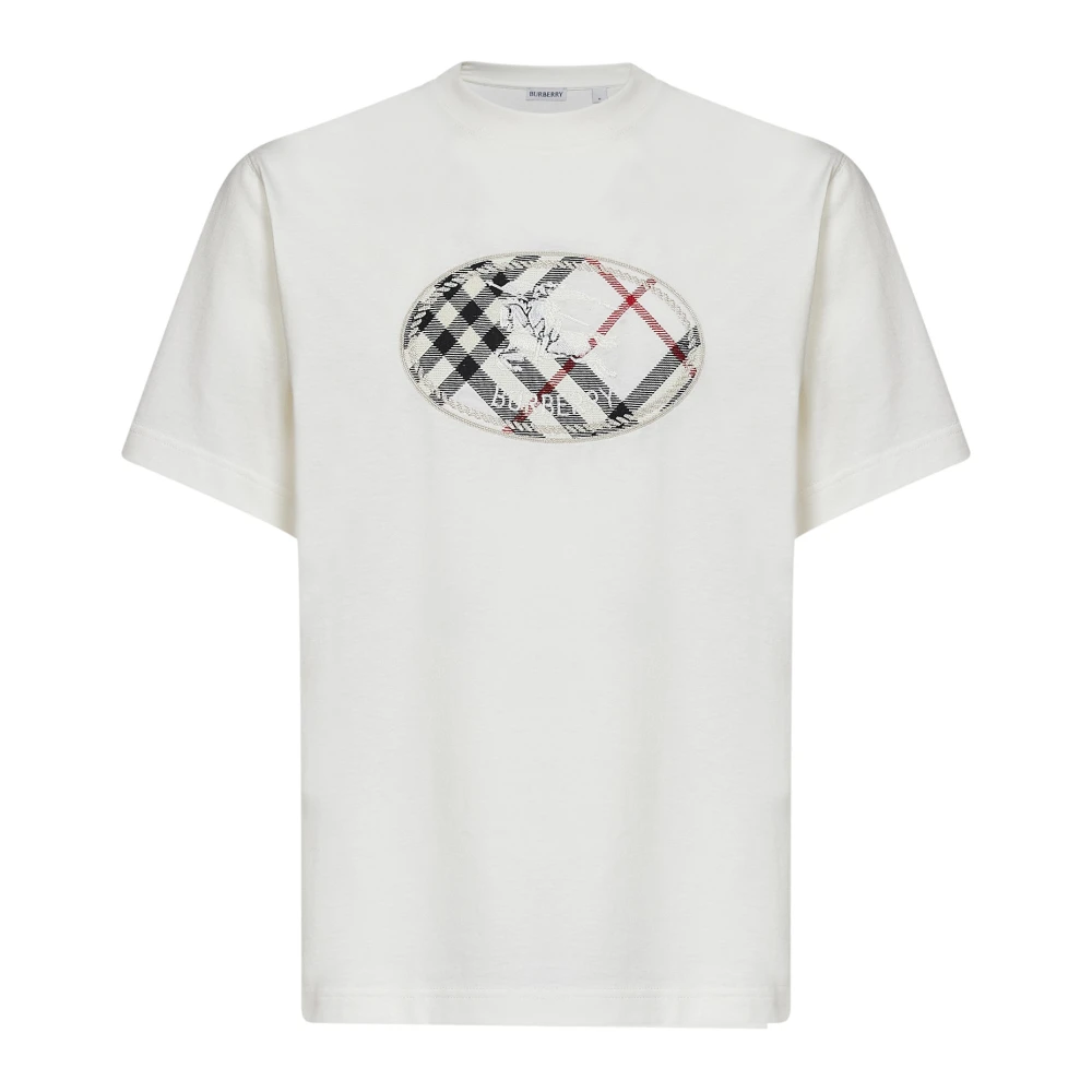 Burberry Uomo Bianco Top, Xl, New,